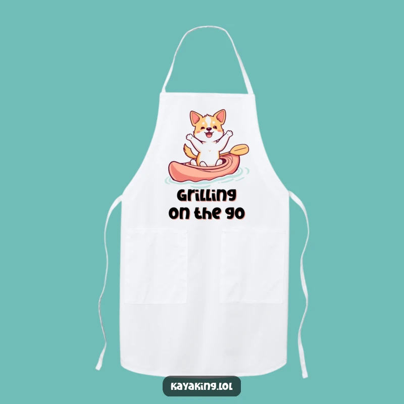 Funny Dancing Dog Kayak Apron: Cook Up Some Water Fun