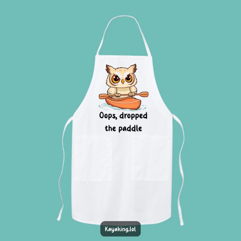 Funny Startled Owl Kayak Apron: Cook Up Laughs with This Hilarious Design