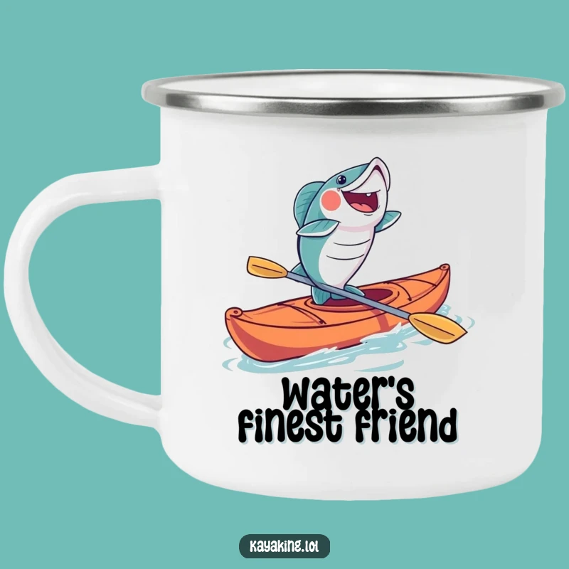 Funny Fish Kayaking Camping Mug: Sip Joyfully with this Angler's Hilarious Cup