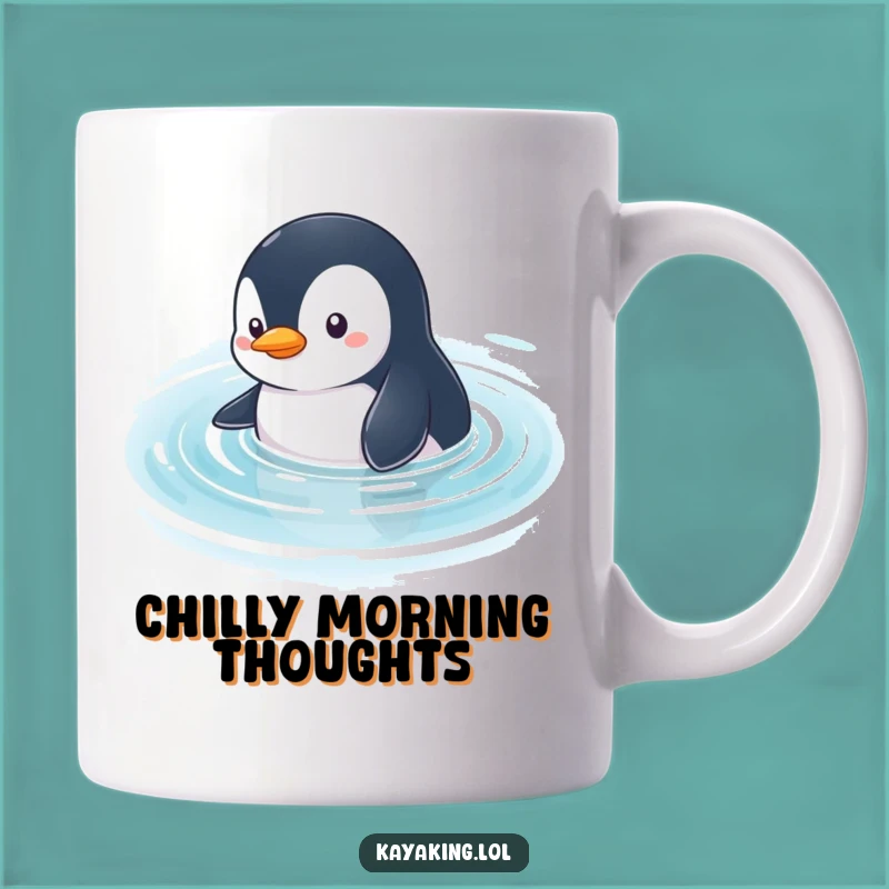 Funny Penguin Glide Mug: Explore with this Curious Character, a Perfect Funny Gift!