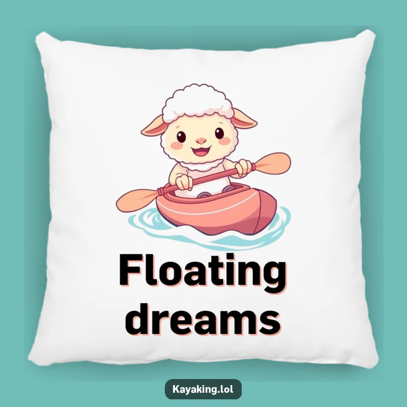 Funny Sheep Kayak Pillow: Cozy Comfort, Adorable Funny Gift
