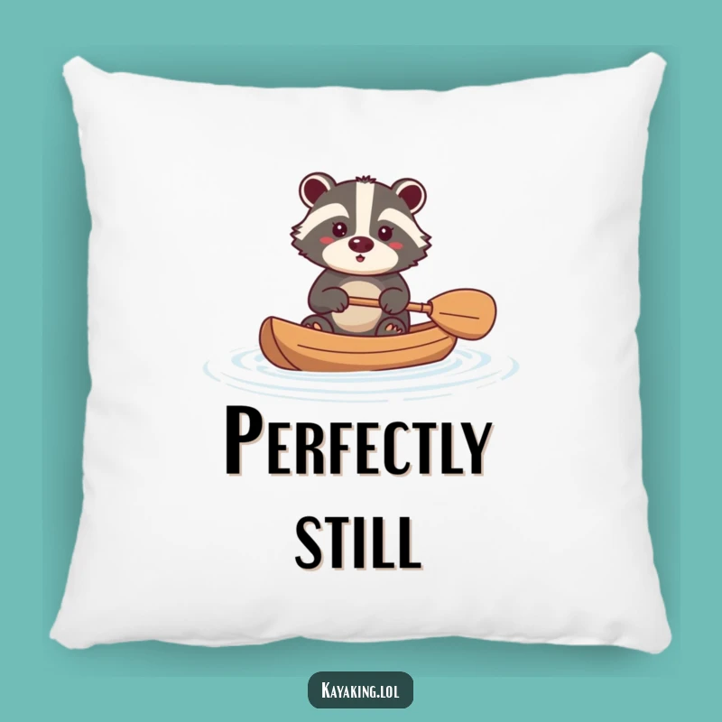 Funny Brave Badger Pillow: Cozy Kayak Comfort for Adorable Decor - Gift