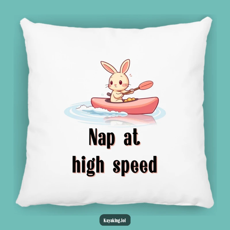 Soft Funny Rabbit Kayak Pillow: Cuddle Up with Speed and Comfort