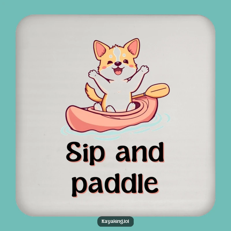 Funny Dancing Dog Kayak Coasters: Protect Surfaces with Water Fun