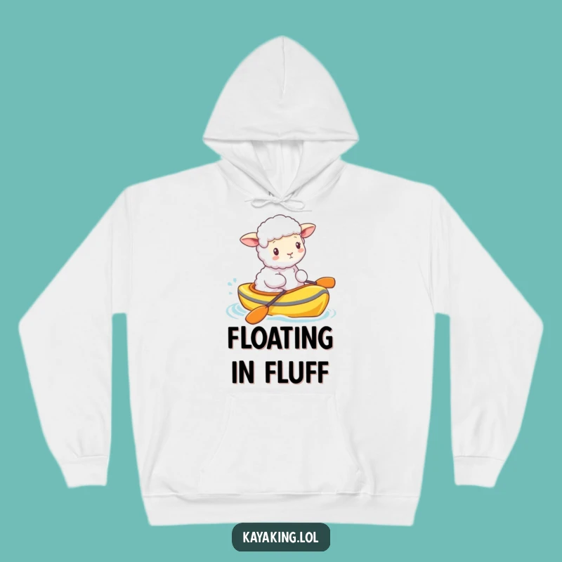 Funny Fluffy Sheep Kayak Hoodie - Cozy Cartoon Animal Warm Gift