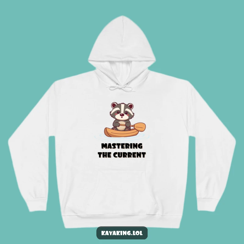 Funny Brave Badger Hoodie: Cozy Kayaking Companion - Perfect Funny Gift