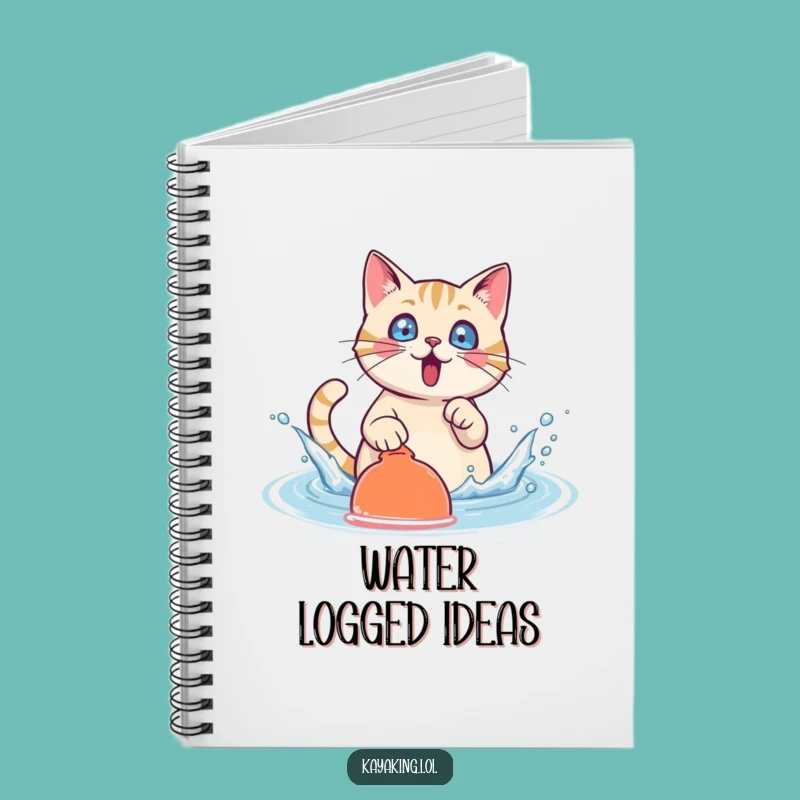 Funny Cat Splash Notebook: Jot Down Fun Ideas with this Surprised Cat, an Excellent Funny Gift!