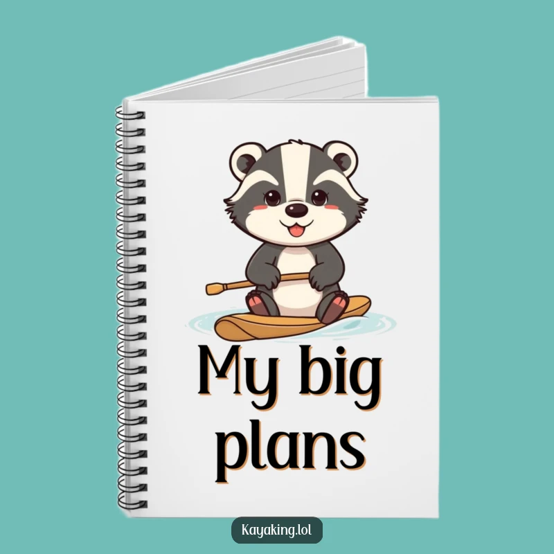 Funny Determined Badger Notebook: Journal Your Efforts with Intense Flair