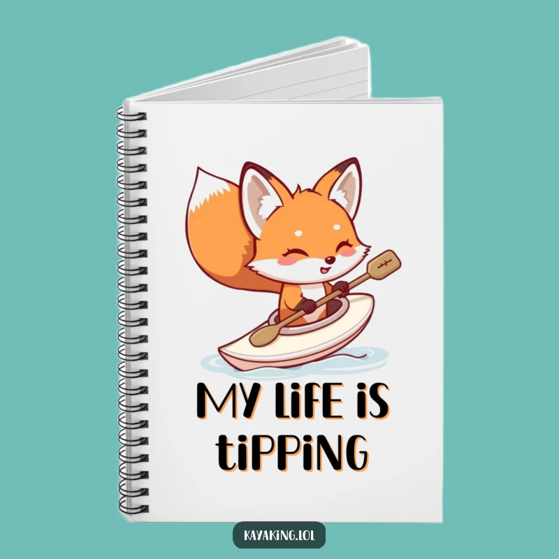 Funny Fox Kayaking Notebook: Jot Down Laughs in This Hilarious Adventure Journal