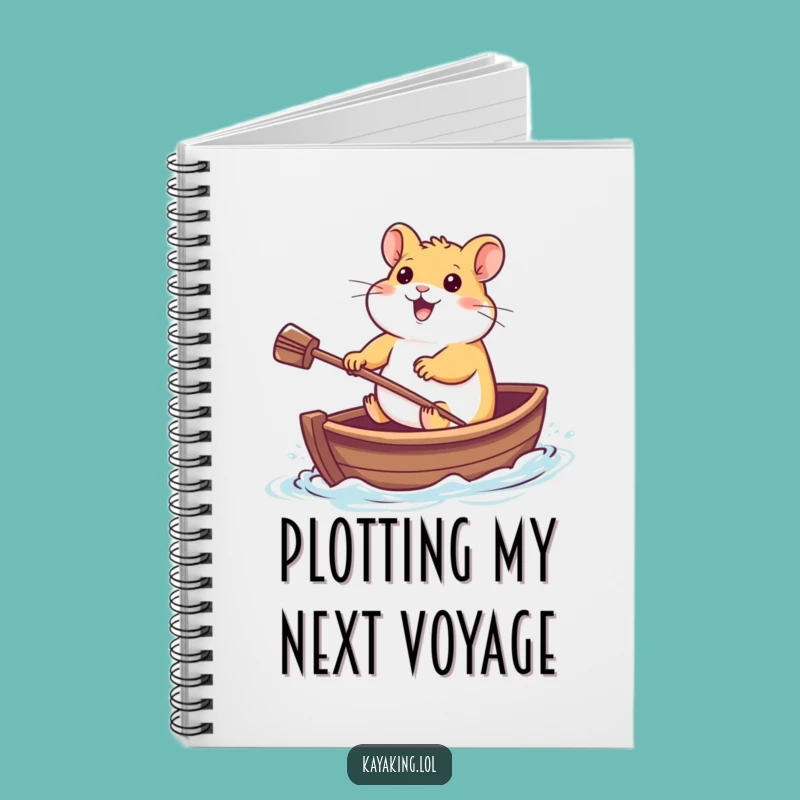 Funny Hamster Boat Race Notebook: Cheerful Rodent's Ideas Paddle On, Perfect Gift!