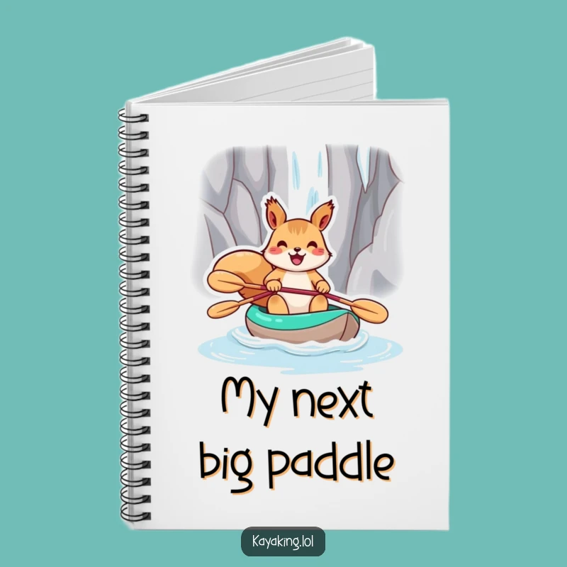 Funny Squirrel Kayak Notebook: Jot Down Ideas with a Smile