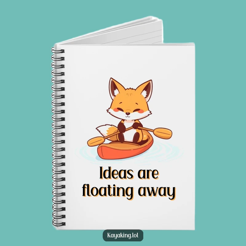 Funny Determined Fox Paddle Notebook: Capture Your Goals with Focus