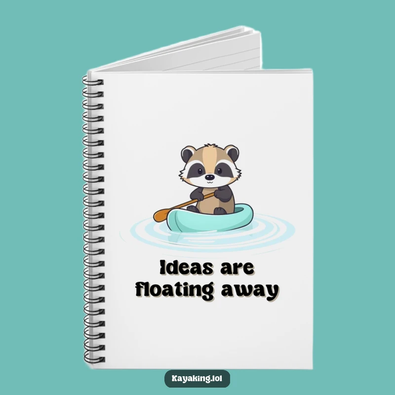 Funny Brave Badger Paddle Notebook: Record Your Thoughts with Calm Focus