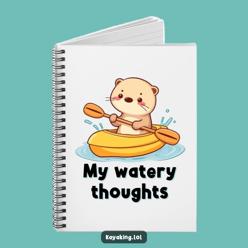 Funny Otter Kayak Notebook Journal for Playful Ideas