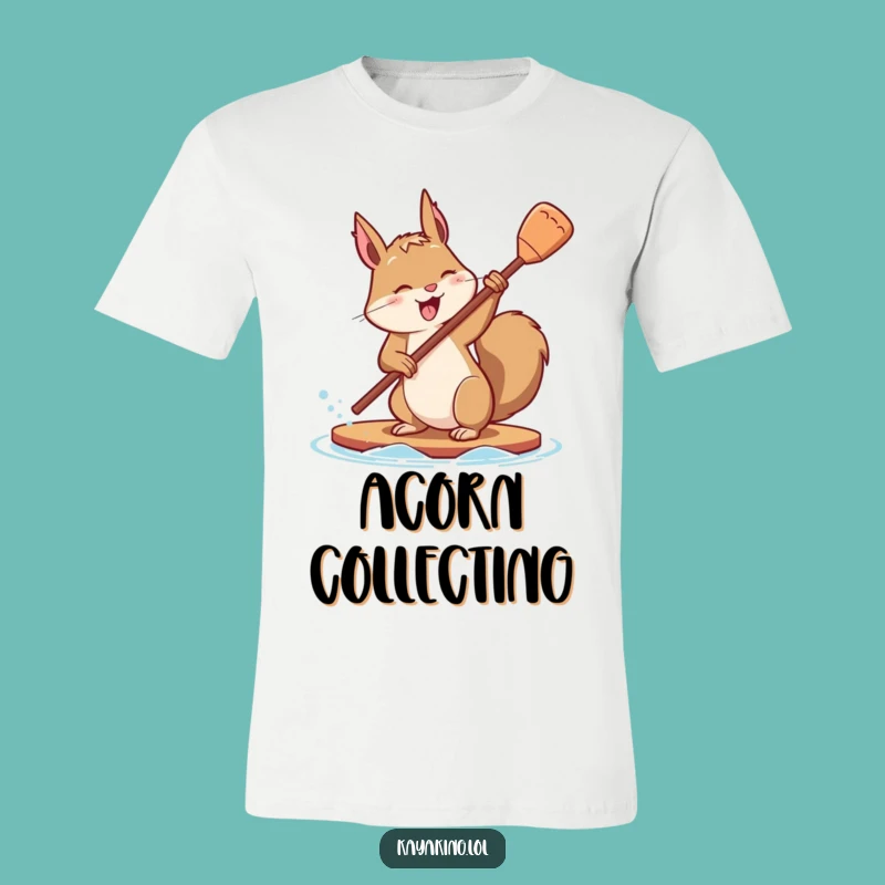 Funny Squirrel Paddle T-Shirt: Determined Athlete Tee, Ideal Funny Gift