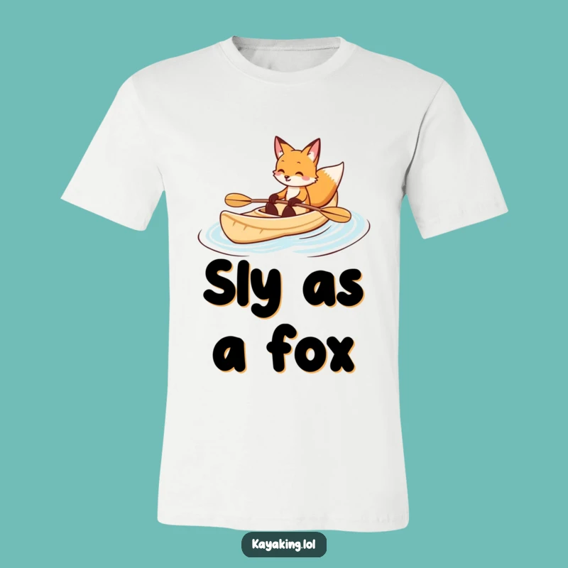 Funny Fox Kayaking T-Shirt: Graceful Navigator, Comfy & Stylish Funny Gift