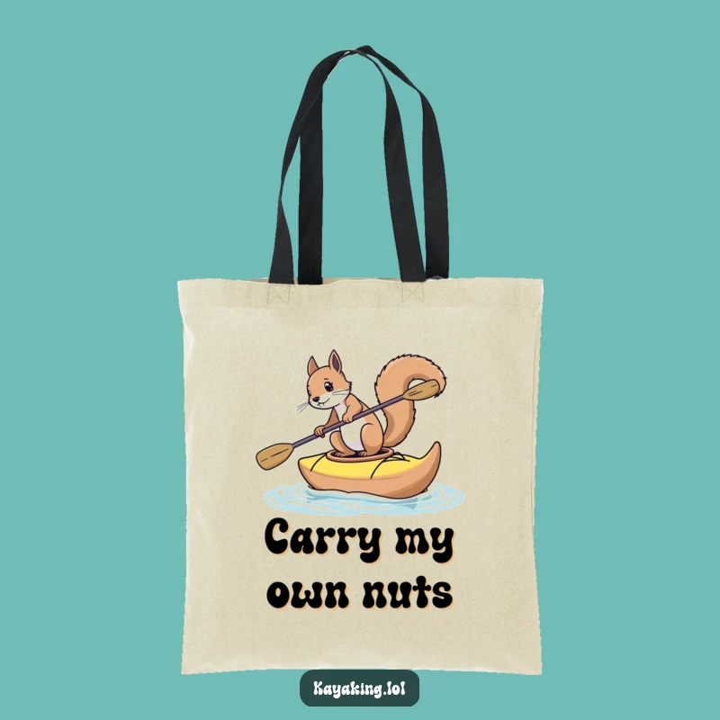 Funny Squirrel Kayak Tote Bag: Spacious & Hilarious Animal Carry-All